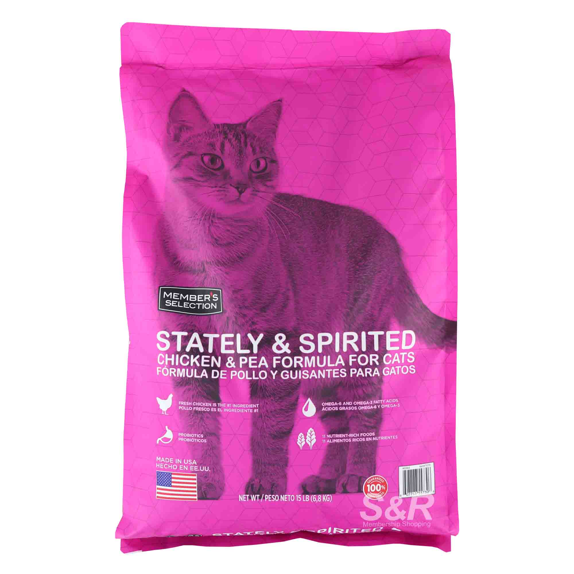 Member's Selection Stately & Spirited Chicken And Pea Dry Cat Food 6.8kg